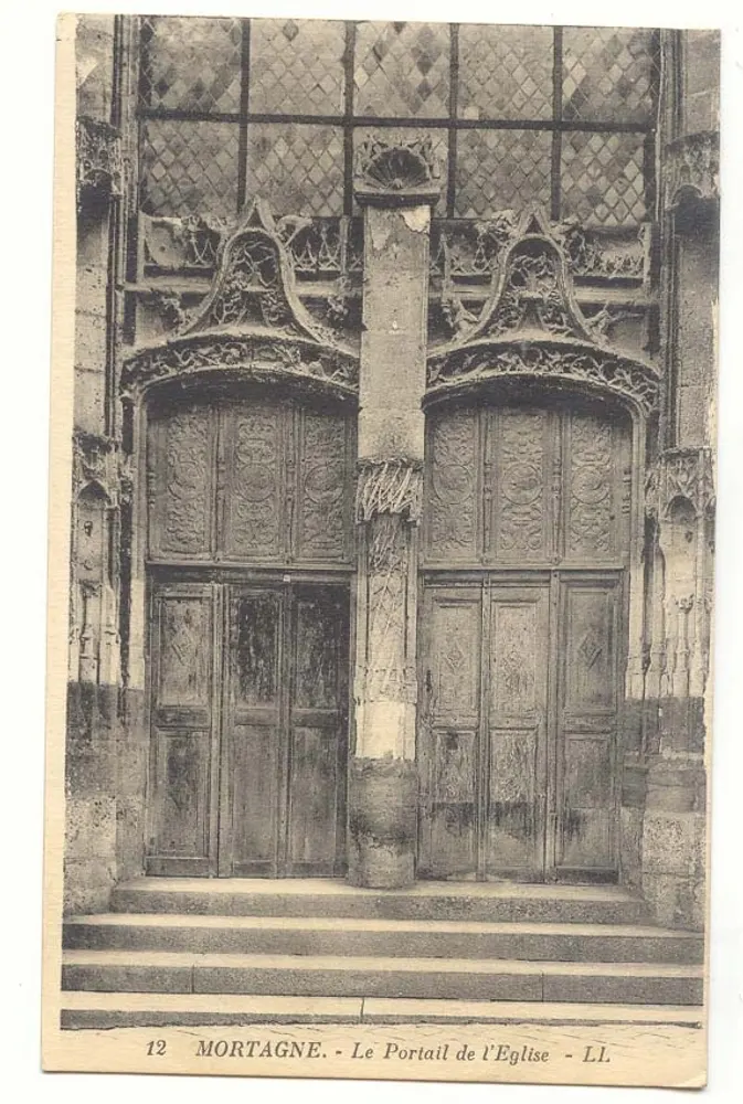 Mortagne - El Portal de la Iglesia — LL, n°12 - Anverso