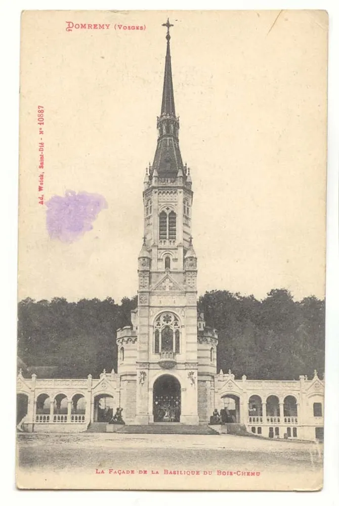 Pomremy (Vosges) — Ansicht der Fassade der Basilika von Bois-Chenu — A.C. Wetska, Saint-Dié - N° 40887 - Vorderseite