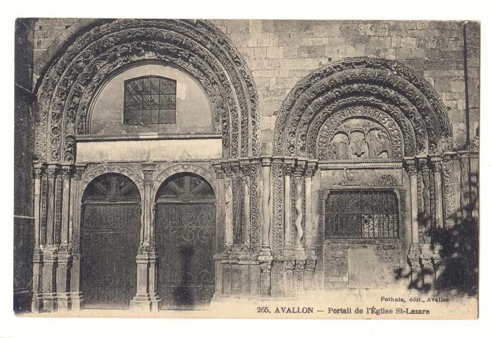 Avallon — Portal der Kirche St-Lazare — Pothain, Verlag, Avallon - Vorderseite