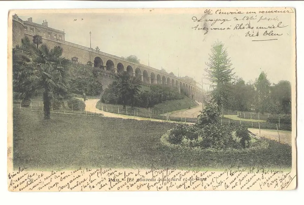 Ansicht des Boulevards und Parks — Rhône — Verlag unbekannt - Vorderseite