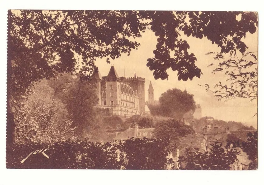 Schloss der Bourdaisière — Panoramablick — J. Ponce - Vorderseite
