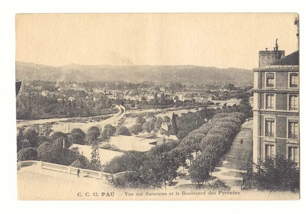 Ansicht von Jurançon und dem Boulevard der Pyrenäen — Pau — C.C. 12 - Vorderseite