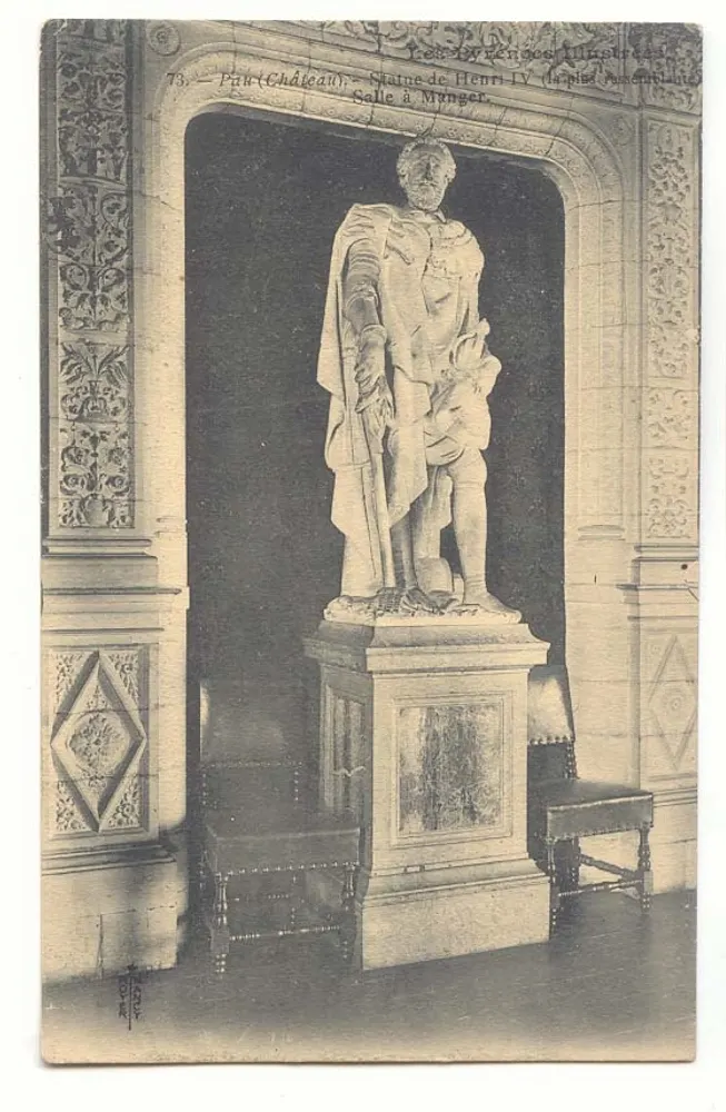 Statue von Henri IV — Saal von Munger — Paul Château — Serie Les Personnages Illustrés - Vorderseite