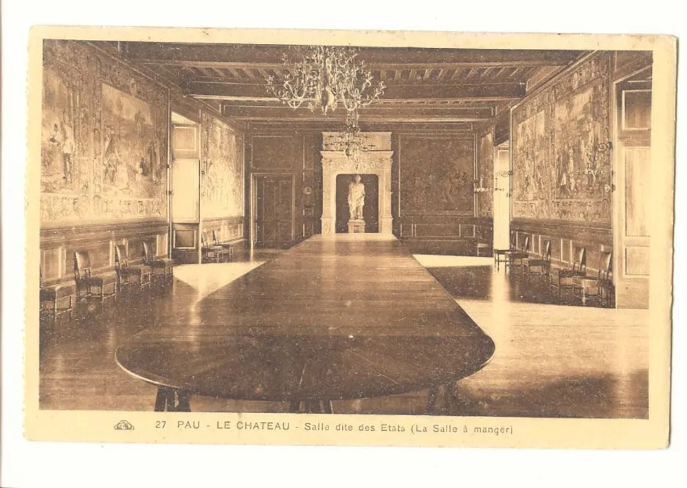 Pau - Das Schloss - Saal genannt der Staaten (Der Speisesaal) - Vorderseite