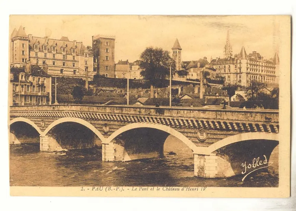 PAU (B.-P.-) - Die Brücke und das Schloss von Henri IV — Yobled - Vorderseite