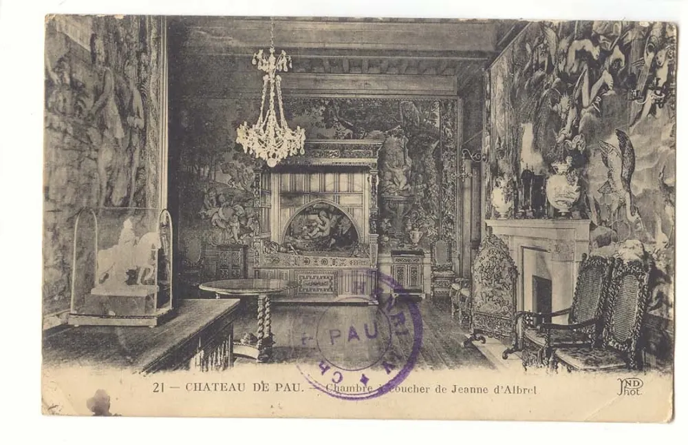 Schlafzimmer von Jeanne d'Albret — Schloss Pau — n°21 - Vorderseite