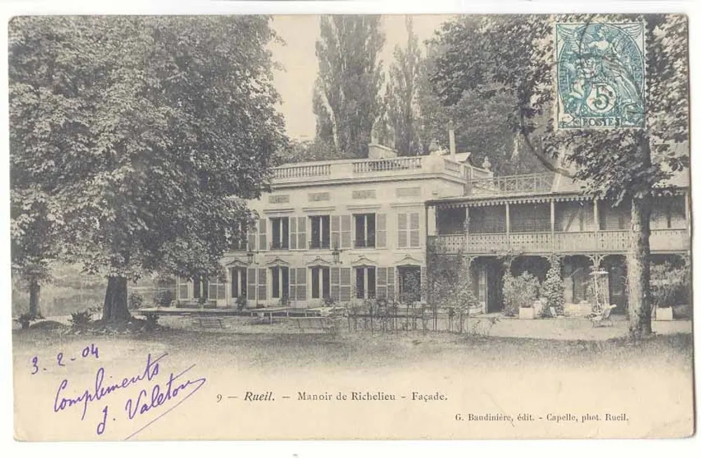 Rueil — Château de Richelieu — Fachada — G. Baudinière, editor - Capelle, fot. Rueil - Frente