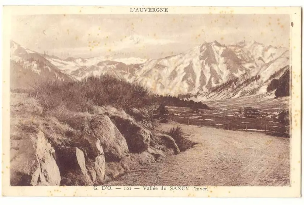 Vallee du Sancy — Vue d'hiver — G. D'O. — n° 101 - Frente