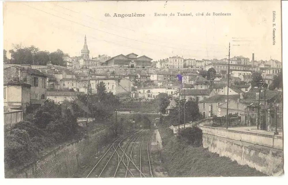 Angoulême — Eingang zum Tunnel, Seite Bordeaux — Verlag: Pallion & Cie, n°60 - Vorderseite