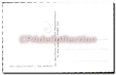 Bellegarde - Vista Geral — (1) — Réal-Photo - Cie des Arts Photomécaniques - Paris — Verso