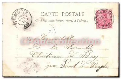 Bourg - Estátua de Edgar Quinet — D. Duval, fotógrafo — Verso