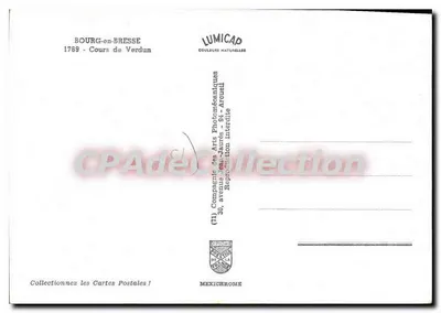 Bourg-en-Bresse — Cours de Verdun — IRIS — Verso