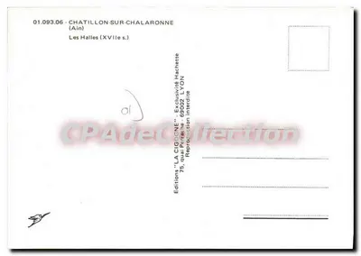 A Cegonha — Les Halles (século XVII) — Éditions LA CIGOGNE — Verso