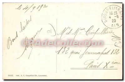 Divonne-les-Bains — Il Tempio. — Editore: Seul, R. E. Chapallaz figlio, Losanna. — Verso