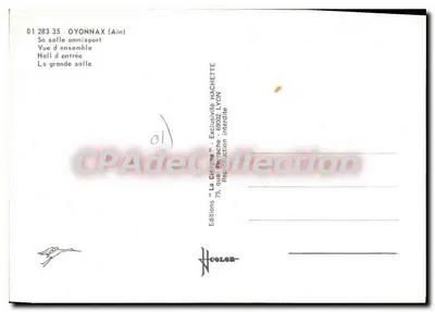 Oyonnax — Sala Omnisport — Edições 'La Grêne' Lyon — Verso