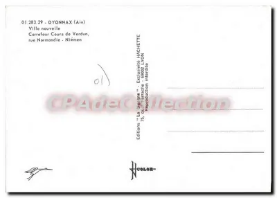 La Cigogne — Oyonnax (Ain) — Uitgaven 'La Cigogne' n° 01.283.29 — Achterkant