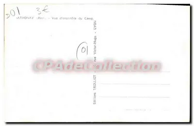 Sathonay (Ain) — Panorama del Campo — Éditions Victor-Hugo, Lione — Verso
