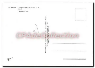 Dompierre-sur-Veyle — Il lago — Edizioni LA CIGOGNE, Lione — Verso