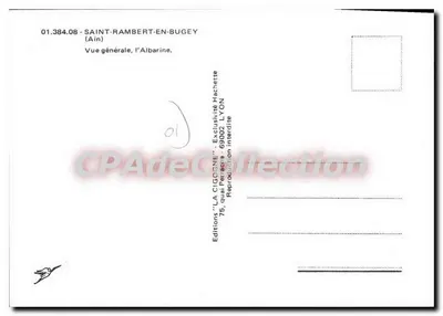 Saint-Rambert-en-Bugey — Widok ogólny, Albarine — Wydawnictwo 'LA CIGOGNE' — Rewers
