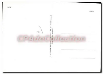 Ain — Tarjeta postal turística con vista de sitios y mapa departamental — Edición Panazol — Reverso