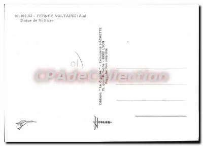 Estatua de Voltaire — Ferney (Ain) — A Cigogne — Verso