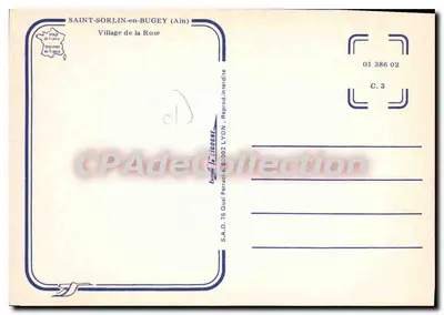 St SORLIN en BUGEY — Village da Rosa — S.A.D. la CROGNE, Lyon — Verso