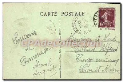 Château-Thierry (Aisne) — De Twee Bruggen over de Marna — Broers Bourgogne, uitgever — Achterkant