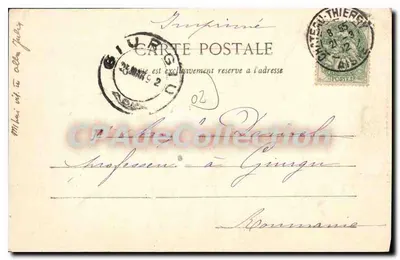 Château-Thierry, o — Vista geral do Velho Castelo — Fototipia 10, rue du Château, Château-Thierry — Verso
