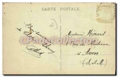 Zamek Thierry (Aisne) — Pomnik 3. Dywizji Armii Stanów Zjednoczonych — wydawca J. Bourgogne, nr 39 — Rewers