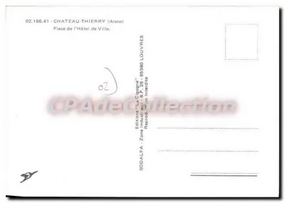 Château-Thierry — Piazza del Municipio — Edizioni 'La Cigogne' — Verso