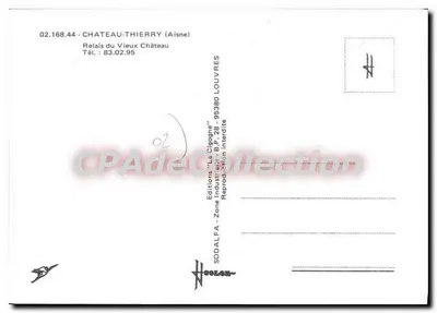 La Cigogne — Relais du Vieux Château — Éditions SODALFA — Achterkant