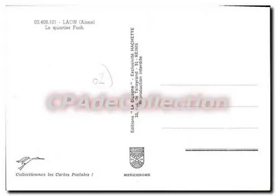 Laon (Aisne) - Dzielnica Foch — Wydawnictwo Hachette — Rewers