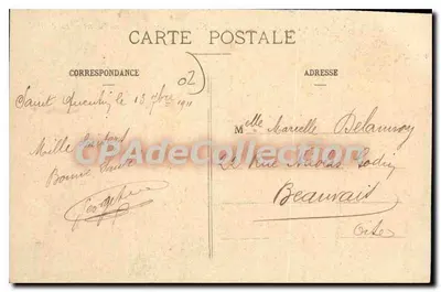 Saint-Quentin - Plac Rady Miejskiej - Rada Miejska i Pomnik 1857 - P.D. — Rewers