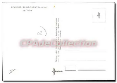 Basen Champ Elysejskich — Saint-Quentin (Aisne) — Wydawnictwo LA CIGOGNE — Rewers