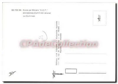 Gymnase van Soissons-Cuffies — School voor Beroepen 'E.D.F.' — Uitgaven LA CIGOGNE — Achterkant