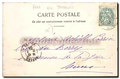 O Gigante de Montpreux chamado a Hottée do Diabo, perto de Fère-en-Tardenois — Imp. Vve Brigeau, em Fère — Verso