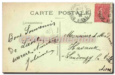 Nossa Senhora de Liesse — Vista geral — Fototipia J. Renié, Reims — Verso