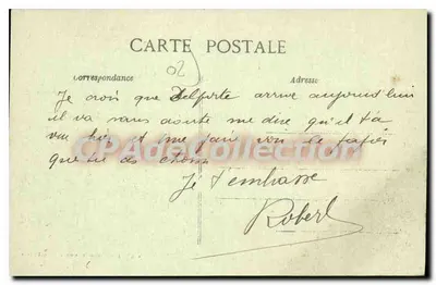 Tergnier zniszczony (Aisne) — Boulevarz Henri-Martin widziany z mostu kanałowego — Charles Louis, fotografia, Chauny-Tergnier-la Père — Rewers