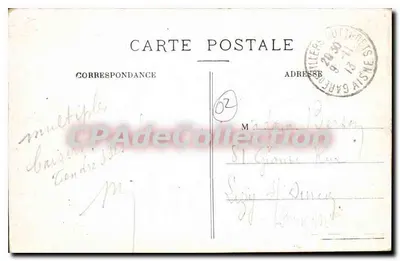 Villers-Cotterêts — El Castillo de Francisco I, Lado Oeste — Editor: Bellot, París — Reverso