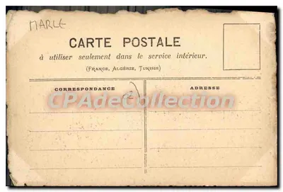 Vista da cidade de Marle — Antes da Revolução — F. BAXSAUM, foto, Laon, n° 282 — Verso