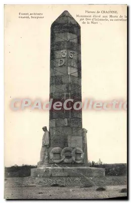 Monumento aos Mortos da 36ª D.I. em Craonne — Plateau de Craonne — Forest, arquiteto; Grand, escultor