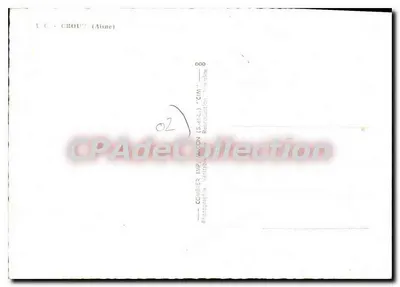 Crouy (Aisne) — vista da cidade e do canal — editor CIM — Verso