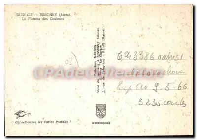 O Plateau das Cores — Sissonne (Aisne) — Edições Nardon — Verso