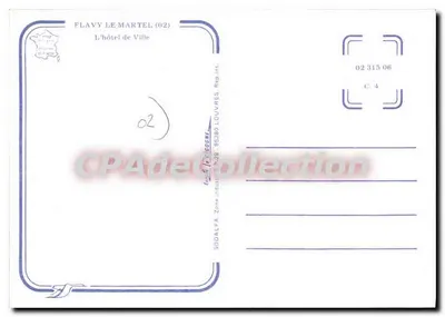 Flavy-le-Matel (02) — O hotel de cidade — SODALFA — Verso