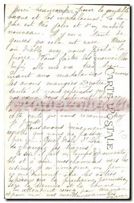 Montluçon — Boulevard de Courtains — Cartolina d'epoca de Collection — Verso