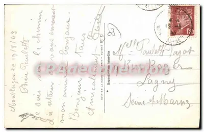 Uitzicht op Montluçon — Herinnering — Editie P.F. n°1303 — Achterkant