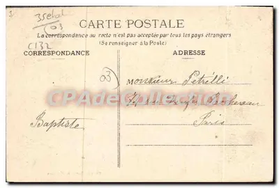 Montluçon — Avenida da Gare — Livraria Chaumont Montluçon — Verso