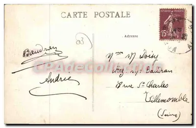 Néris-les-Bains — Vale, Fábrica de Gás e Viaduto da Linha Ferroviária — Editor Escandet — Verso