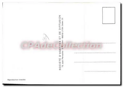 Neris-les-Bains — Plakkaartje — Steden en Provincies van Frankrijk — Achterkant