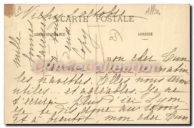 Vichy — Faculdade principal do Cateau — Praça dos Quatro-Caminhos, Vichy — Editor: Rietz, n° 196 — Verso